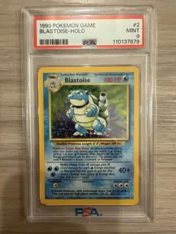 1999 Pokemon Blastoise PSA 9 Mint Holo #2 - Image 1