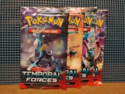 Pokemon TCG Temporal Forces Booster Pack Art Bundle (Set of 4) - Image 1