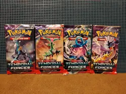 Pokemon TCG Temporal Forces Booster Pack Art Bundle (Set of 4) - Image 2
