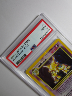 Pokemon 1999 Unlimited Base Set Alakazam Holo 1/102 **PSA 9** MINT #D - Image 2
