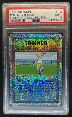 2002 Pokemon Pokemon Breeder Legendary Collection Reverse Foil #102 PSA 9 - Image 1