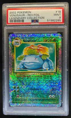 2002 Pokemon Legendary Collection Venusaur Reverse Foil #18/110 PSA 9 MINT - Image 1