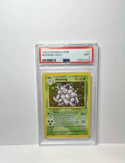 PSA 9 1999 Pokemon Nidoking 11/102 Base Set Unlimited Holo Mint 💎 - Image 1