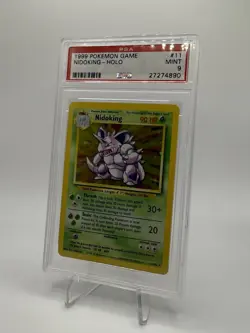 🔥🔥1999 Pokemon Base Set unlimited #11 Nidoking Holo Rare PSA 9 Mint - Image 1