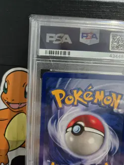 1999 POKEMON BASE SET #7 HITMONCHAN HOLO PSA 9 MINT - Image 3