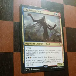 Mtg The Locust God NM/M (219/355) Commander 2020 Magic Mythic Rare Card - Image 3