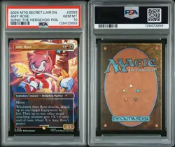 MAGIC THE GATHERING SECRET LAIR DROP AMY ROSE SONIC THE HEDGEHOG-FOIL PSA 10 - Image 3