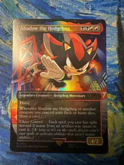 Shadow the Hedgehog - FOIL - Sonic the Hedgehog - Secret Lair Drop - *NM* - MtG - Image 1