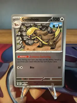 Pokemon - Gumshoos 110/132 - Reverse Holo - Me01 Mega Evolution - Trump - Image 1