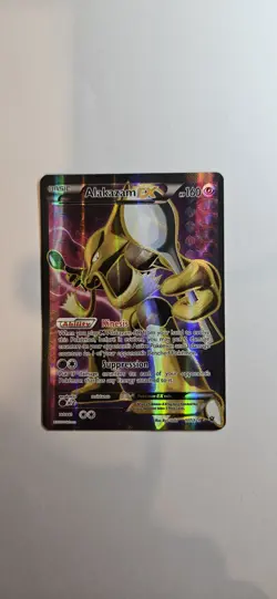 Pokemon TCG Alakazam-EX Fates Collide 125/124 Holo Secret Rare - Image 1