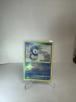 Pokemon TCG Piplup 93/130 Diamond & Pearl Stamped Card Reverse Holo MP - Image 1
