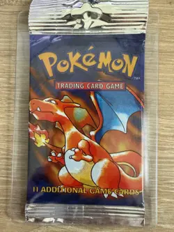 3 Pokemon Base Set Unlimited Complete Art Set Booster Packs Long Crimp Charizard - Image 2