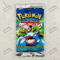 21.367g HEAVY! Venusaur art! Pokemon Base Set Booster Pack TCG 4th print UK 2000 - Image 3
