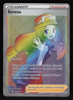 Serena (Secret) 207/195 SWSH12: Silver Tempest Secret Rare Pokemon TCG Card NM - Image 1