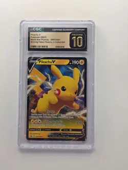 Pokemon Pikachu SWSH061 - Black Star Promo - CGC Pristine 10 - Ultra High Grade - Image 1