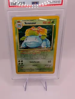 1999 Pokemon Game Base Set Unlimited Venusaur Holo Rare 15/102 #15 PSA 9 MINT - Image 2