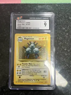 PSA 9 MAGNETON - Pokemon Card Unlimited 1999 Base Set #9 HOLO Mint WOTC - Image 1