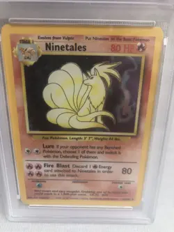 PSA 9 Pokemon 1999 WOTC Base Set Ninetales 12/102 Holo Rare MINT Newly Graded - Image 2