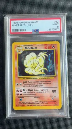 Pokemon 1999 Base Set Ninetales Holo 12/102 **PSA 9** MINT - Image 1