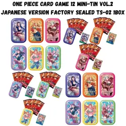 ONE PIECE CARD GAME 1BOX 12 Mini-Tin Vol.2 Japanese Version Factory Sealed TS-02 - Image 1