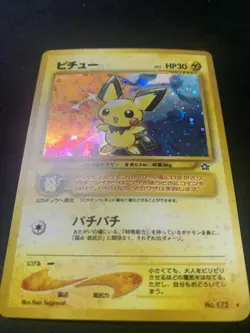 Pichu Japanese Neo Genesis Holo Rare No.172 Pokemon Pocket Monsters Card - Image 1