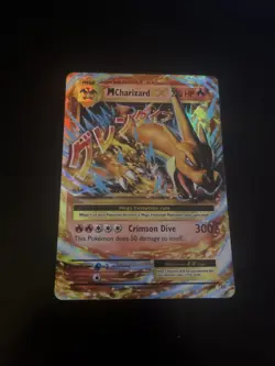 Mega M Charizard Y EX 13/108 XY Evolutions Holo 2016 Pokemon Card NM - Image 1