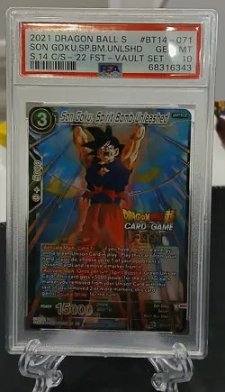 2021 Dragon Ball Super Son Goku, Spirit Bomb Unleashed - Card Fest - PSA 10 - Image 1
