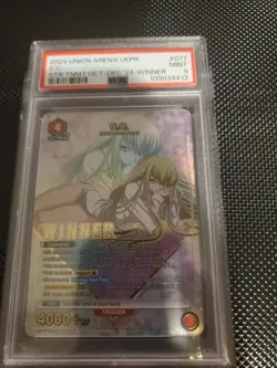 PSA 9 MINT Union Arena C.C. Winner Card UEPR/CGH-1-077 Code Geass English - Image 1