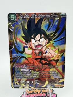 SUPER RARE Son Goku, Off to Defeat King Piccolo DB3-002 Dragon Ball Super Card - Image 1
