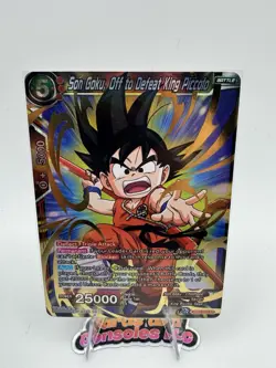 SUPER RARE Son Goku, Off to Defeat King Piccolo DB3-002 Dragon Ball Super Card - Image 2