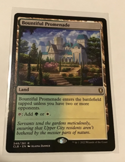 MTG - Bountiful Promenade - Land (G/W) - CLB #348 - Rare - NM - Image 1