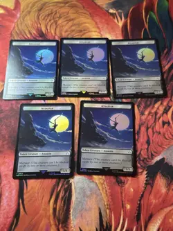 MTG 5X TREASURE TOKEN ASSASSIN'S CREED NEAR MINT/MINT - Image 1