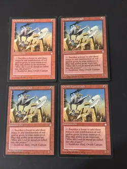 Orcish Lumberjack X4 Ice Age Ex Condition See Pics Front/back - Image 1