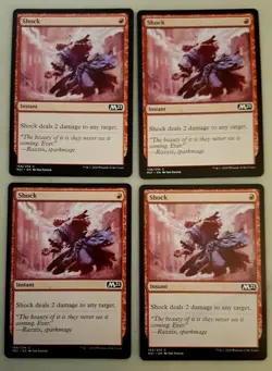 4x Shock M21 Core Set 2021 MTG Magic The Gathering NM - Image 1