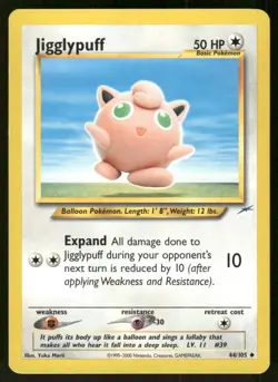 Pokemon Tcg Jigglypuff #44 Pokemon Neo Destiny LP - Image 1