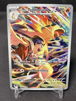 Pokemon TCG - Ethan's Typhlosion 190/182 Sv10: Destined Rivals Holo Near Mint - Image 1