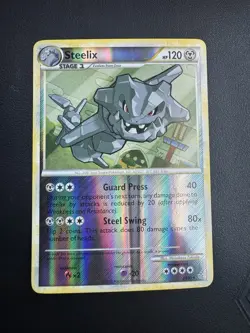 POKEMON TCG STEELIX 24/95 HGSS UNLEASHED REVERSE FOIL RARE!! - Image 1