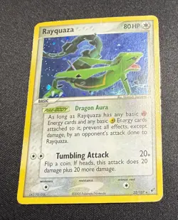 Rayquaza Deck Exclusives Holo Rare Pokemon TCG Vintage EX Deoxys - DMG - Image 1