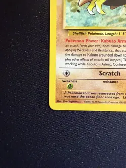 Pokemon TCG Kabuto W Gold Stamp Wizards Promo, WOTC 50/62 - LP - Image 3