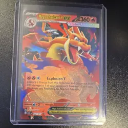 Pokemon Mega Charizard Y EX 022/217 XY Mega Evolution Rare Foil Fire Dragon - Image 1