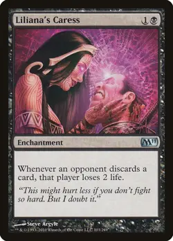 Liliana's Caress LP - Core Set 2011 (M11) - Magic the Gathering MTG - Image 1