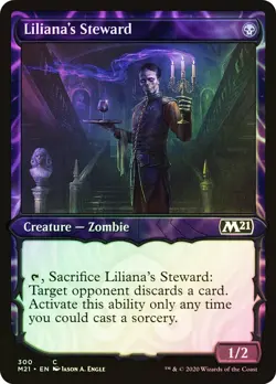 MTG Liliana's Steward Showcase FOIL NM Core Set 2021 M21 Magic Gathering card - Image 1
