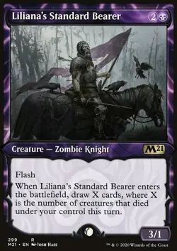 MTG Magic the Gathering Liliana's Standard Bearer (299/417) Core Set 2021 LP - Image 1