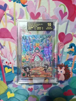 One Piece BGS 10 BLACK LABEL Sugar SP Alternate Art 2024 OP04-024 OP06 Japanese - Image 1