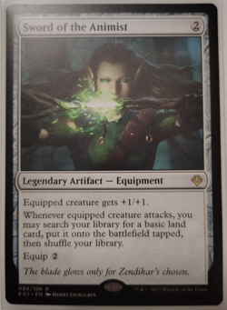 Sword of the Animist Archenemy: Nicol Bolas Regular - Image 1