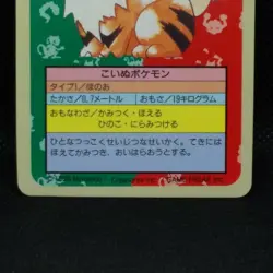 Growlithe Pokemon Card Topsun Blue Back 1995 #058 Nintendo Japan Very Rare F/S - Image 4