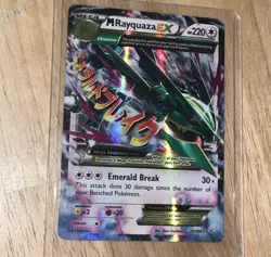 Mega Rayquaza EX Pokemon Card - HP 220 - 76/108 Emerald Break 2015 - Image 1