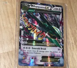 Mega Rayquaza EX Pokemon Card - HP 220 - 76/108 Emerald Break 2015 - Image 2