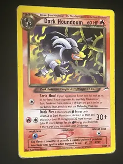 Dark Houndoom Neo Destiny Holo Rare Card 7/105 - Image 1