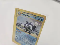 Pokemon Card Poliwrath 24/165 Expedition Base Set Holo Rare Swirl Played - Image 4